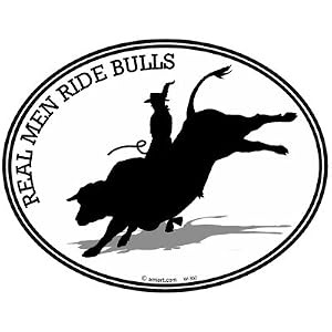 Bull Rider Oval Bull Rider Decal Bumper Notebooks