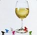Umbra Perch 6 Bird Rubber Wine Glass Charms