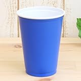 プラスチックカップ　ブルー　50P　10オンス　PS10B