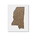 Mississippi State Stencil Template - Reusable Stencil with Multiple Sizes Available