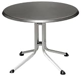 Kettler Tisch 115 cm silber/eisengrau Alu-Klapptisch, rund