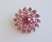 Rose Pink Brooch Pink Flower Brooch Silver Casting Pin Brooch Gift Box (BRAND NEW)