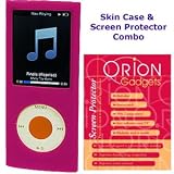 Apple Ipod Nano 4G Silicone Skin Case & Screen Protector Combo (Pink)