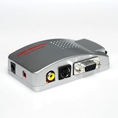 KanaaN PC VGA zu TV Composite Video RGB Konverter mit SCART-Adapter und Cinch Kabel
