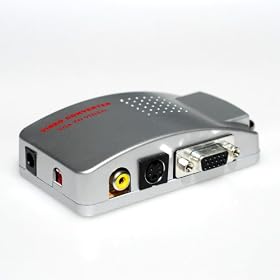 KanaaN PC VGA to TV Composite Video RGB Converter + Scart Adapter + 3.5mm Jack to 2x RCA Phono Audio Cable - No extra delivery charges to UK destinations for items fulfilled by Amazon with Free Super Saver Delivery