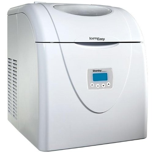 Danby DIM1524W Designer Ice’nEasy Portable Ice Maker with LCD Display, White