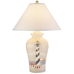 Lighthouse with Night light Table Lamp