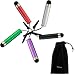 GTMax 5pc Stylus Pen + Case for Nokia Lumia 900, 710 HTC One S, One X, LG Xpression, Optimus Elite, Viper, Lucid, Rumor Reflex and Other Touch Screen Cellphone, Smart Phone, iPhone, Blackberry, Tablets