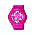 Casio Baby-G - Reloj anal�gico - digital de mujer de cuarzo con correa de resina rosa (alarma, cron�metro, luz) - sumergible a 100 metros
