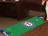 Exclusive By FANMATS MLB - Texas Rangers Golf Putting Green Mat