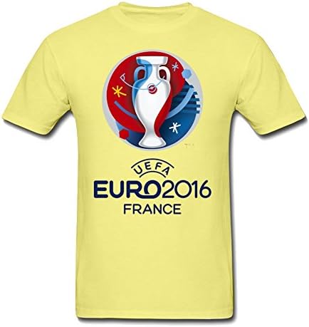 DABU Men's UEFA Euro 2016 Logo Tee Yellow Large