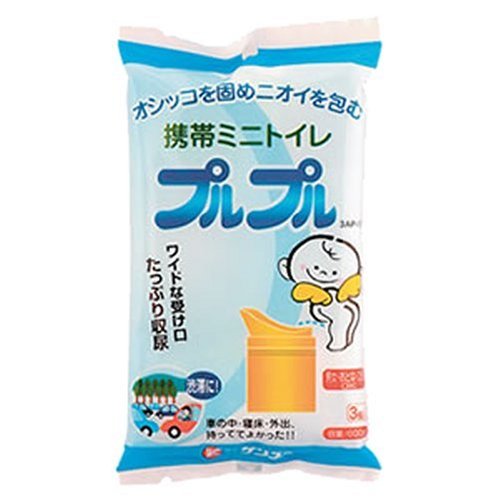 ケンユー 携帯ミニトイレプルプル(3個×2) 3AP75-2