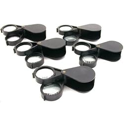 Folding Multi Power Jewelers Loupe 10X Total 20X Power