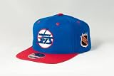 Winnipeg Jets Embroidered Flat-Billed Snapback Cap by American Needle
