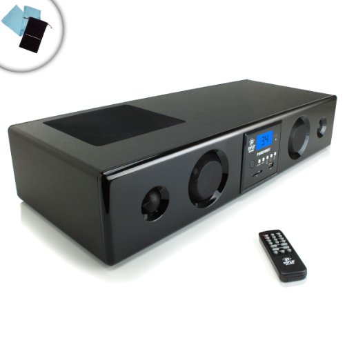 Wireless Bluetooth Sound Bar HD Home Entertainment System with 3D Stereo Surround Sound and Subwoofer for Toshiba , Sceptre , Sony BRAVIA and Many More HDTV's!