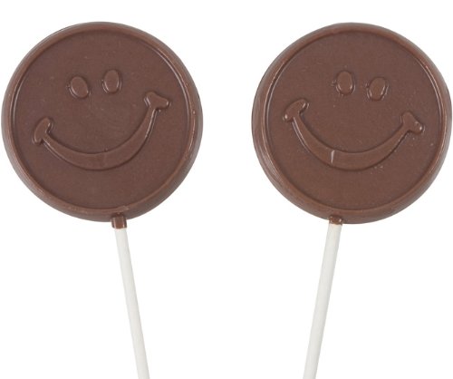 Chocolate Smiley Lollipop - Gluten Free, Nut Free, Milk Free