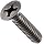 ASME B18.6.3 18-8 Stainless Steel 82 Degree Flat Head Machine Screw, Phillips Drive