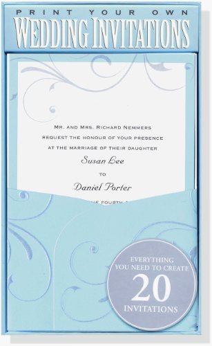 Blue Elegance Wedding Invitation Kit (Stationery, Imprintables Invite Kit)
