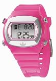 Adidas Adh1565 Unisex Digital Multifunctional Hot Pink Pu Strap Watch