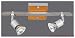 Paulmann 2er Wandleuchte Montana 2x50W GU10 alu/holz