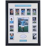 Signed Colin Bell Manchester City Legends Photo Display Framed