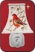 Nachtlicht roter Vogel 656
