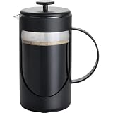BonJour French Press Ami-Matin Unbreakable 8-Cup BPA Free with Flavor Lock Brewing, Noir Black