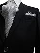 G. Fiorelli 2 Button Men's Suit Dark Navy with Hidden Stripes Super 150's Premium Quality Textile