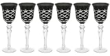 Review sia  / Ludmila 23cm Black Wine Glasses x 6 384199