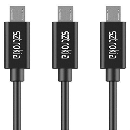 Micro USB Cable, Sztrokia [3-Pack] High Speed USB 2.0 A Male to Micro B Sync and Charge Cables, 1ft, 3ft, 6ft Data Cords for Android, Samsung, HTC, LG etc