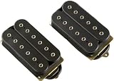 DiMarzio Modern Metal Humbucker Pre-Wired Pickup Set - Long Shaft Pots Black F-Spaced
