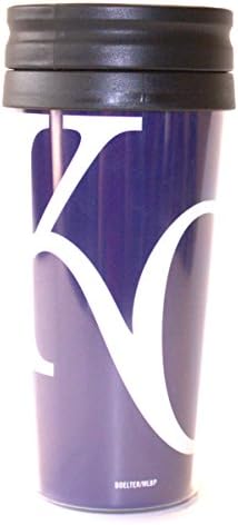 MLB Officially Licensed Kansas City Royals Large Logo 14 Oz Insulated Coffee Travel Tumbler Mug Cup