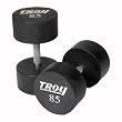 5-50 lb. Set Troy Urethane Coated Solid Steel Dumbbells