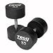5-50 lb. Set Troy Urethane Coated Solid Steel Dumbbells
