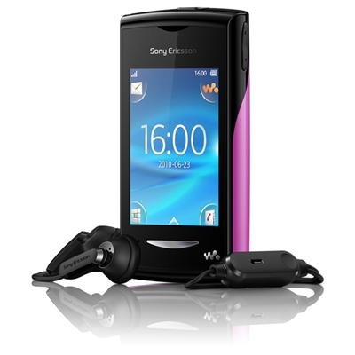 Sony Ericsson - Yendo - Téléphone portable - EDGE / GSM / GPRS - Bluetooth - Noir + Coques arrières - 1 Noir/1 Rose