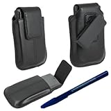 Alante Premium Vertical Leather Pouch with Sleep Function Mode and Pinch Sw ....