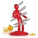 THE EX Kitchen Knife Set by Raffaele Iannello, Red