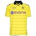 Kurz�rmeliges Borussia Dortmund Home-Trikot 10/11 aus hochwertigen Polyesterfasern f�r h�chsten 
Tragekomfort und optimalen Feuchtigkeitstransport.BVB-Schriftzug im Nackenbereich.V-Neck, 
Polo-Kragen, KAPPA-Logos auf den �rmeln.Necktape mit Borussia Dortmund Schriftzug und KAPPA-Logos, 
feine schwarze Querstreifen."Dortmund"-Druck auf der R�ckseite des Trikots, BVB-Emblem auf der 
linken und KAPPA-Schriftzug auf der rechten Brustseite. Kappa Motion Badge als Indikator f�r 
Originaltrikots.Material: 100% Polyester, Interlock, 180 g/m�.