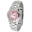 Washington State Cougars NCAA Mother of Pearl "Sport" Ladies Watch (Metal Band)
