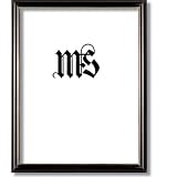 12x16 / 12'' x 16'' Frame for Picture Photo or Poster, Solid Wood, Black & Gold, style #604
