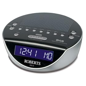 Roberts CRD51B Glowtime DAB/FM RDS Digital Clock Radio-Black