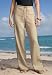 Drawstring Linen Pants - Jessica London Plus Size Bridgewater Studio Petite Drawstring-waist Washed-linen Pants (DEEP TAUPE,18 WP)