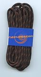 Hiking boot laces Black with brown fleck 4mm diameter
