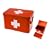 PT Medicine Storage Box Metal Red with White Cross Large