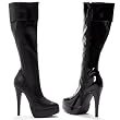 Ellie Shoes Women's 551-LORI, 5 1/2" Heel Stretch Knee Boot W/Inner Zipper