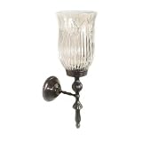 14 Inch Crystal Glass Wall Sconces (set Of 2)