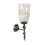14 Inch Crystal Glass Wall Sconces (set Of 2)