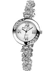 Gemorie Women Fashion Round Watch with Jewelry Band in Rhodium Plating (128971)