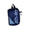 Blue packaway rain jacket