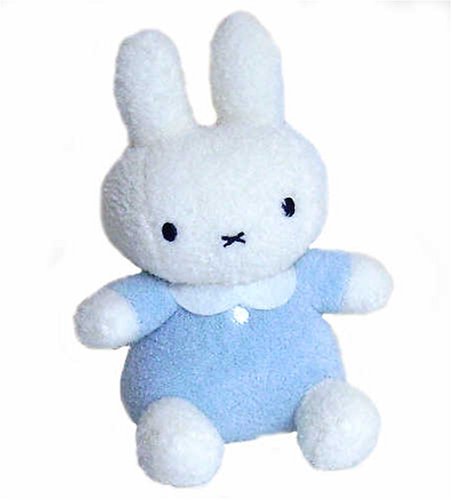 Childrens Toyshop  Toys : Miffy Beanie Rattle Blue Rainbow Designs MF52844B